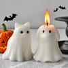 Animal Ghost Candle Mold DIY Cat Dog Resin Silicone Molds for Aromatherapy Candle Soap Making Halloween Craft Supplies