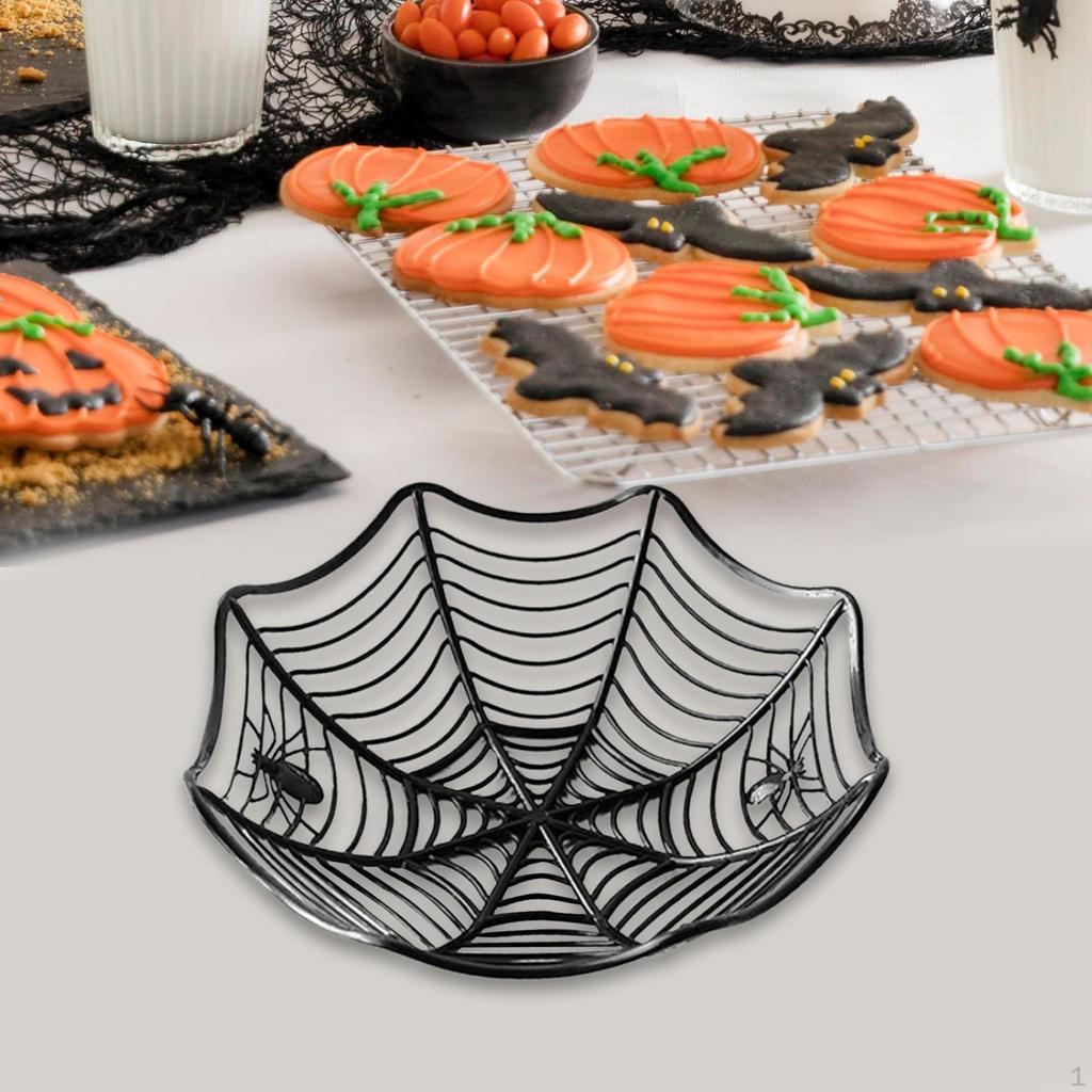 Конфетница Хэллоуин паутина корзина угощения сервировочный поднос декоративная тарелка