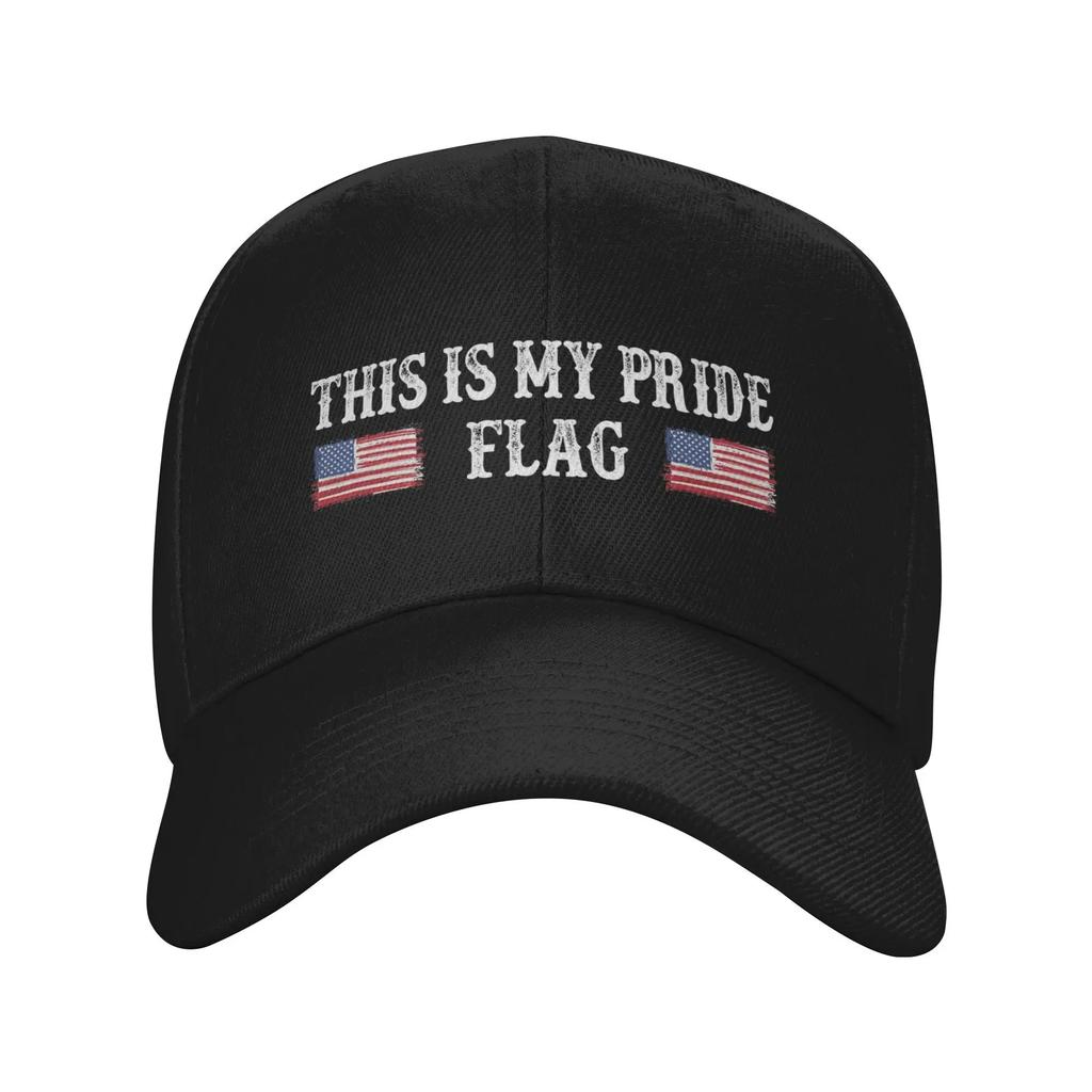 Unisex This Is My Pride Flag USA America th of July Merch Baseball Cap Snapback Hat Retro Formal Headwear Adjustable