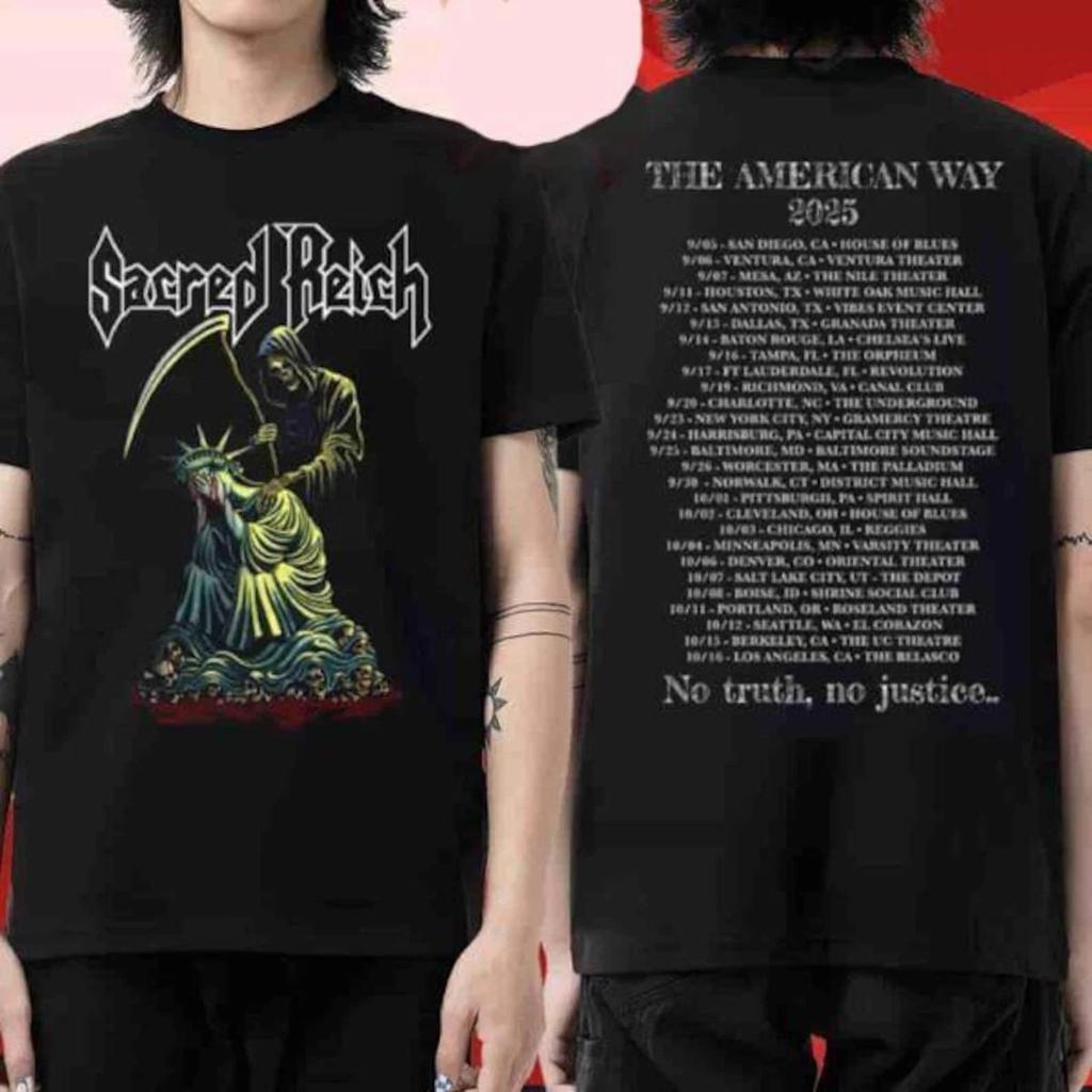 Sacred Reich The American Way 2026 Tour T shirt All Size S-5XL