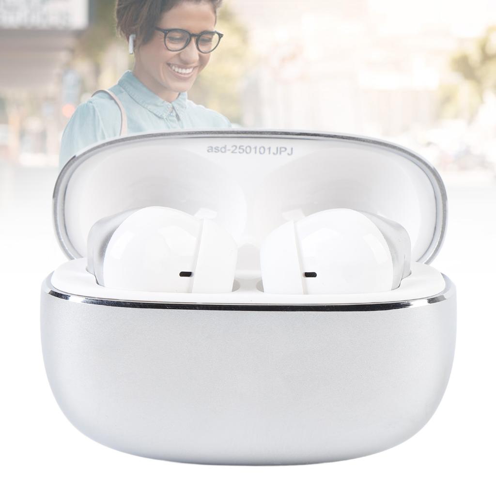 Multi Language Translation Earbuds Noise Reduction Wireless   Translator Earphones with Zinc Alloy Earbuds Case for Travel Language Learning