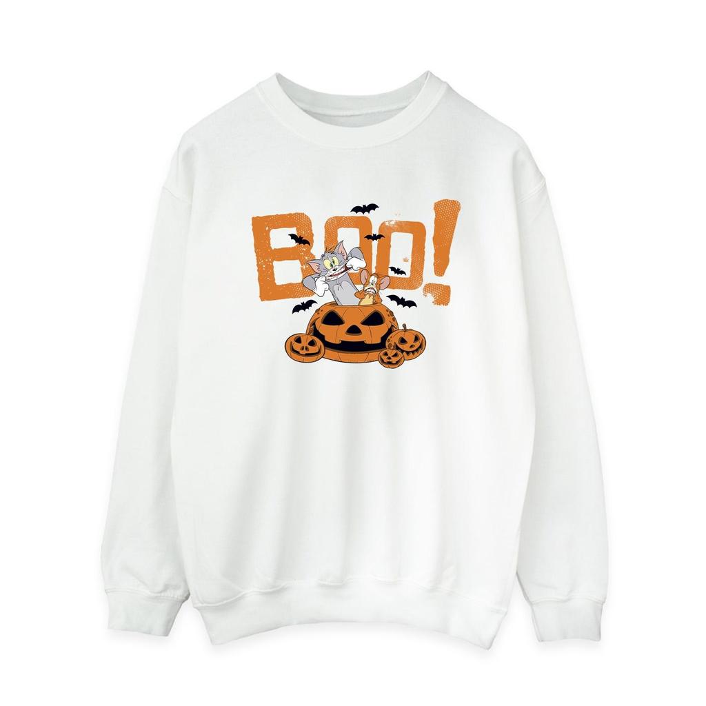 Tom & Jerry Womens/Ladies Halloween Boo! Sweatshirt