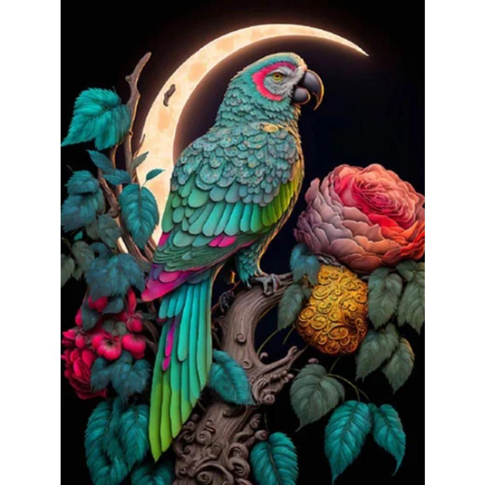 Алмазная картина, полная дрель, конфетный дом, круглая алмазная живопись, ручная работа, искусство, птица, сделай сам, алмазная мозаика, картина, украшение дома