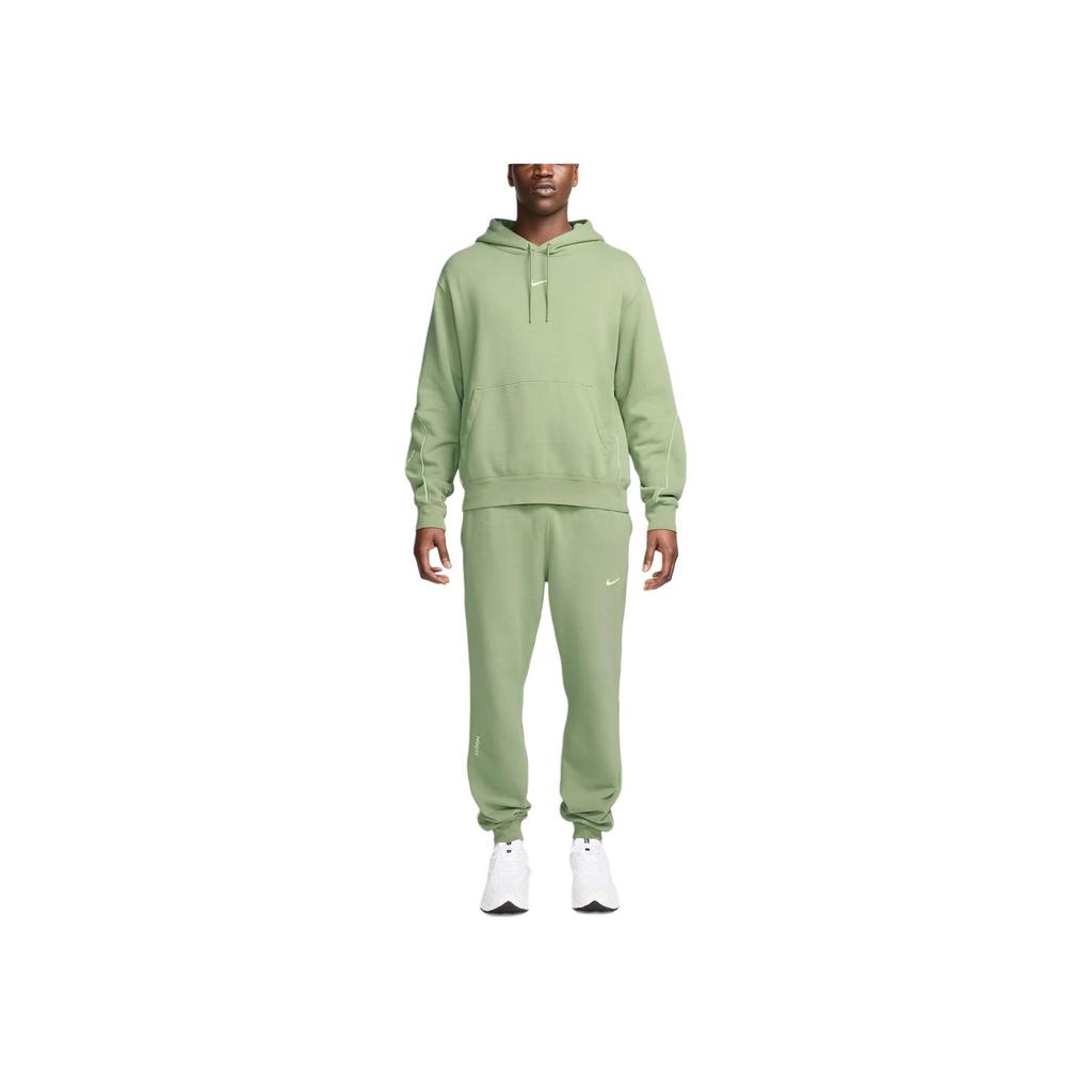 Nike Штаны спортивные флисовые CS X NOCTA цвета масляной зелени/светло-жидкого лайма для мужчин в уличном стиле FN7661-386