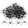200pcs Small Halloween Spiders Set Plastic Halloween Spiders Plastic Black Spiders Spider DECORATIVE OBJECT