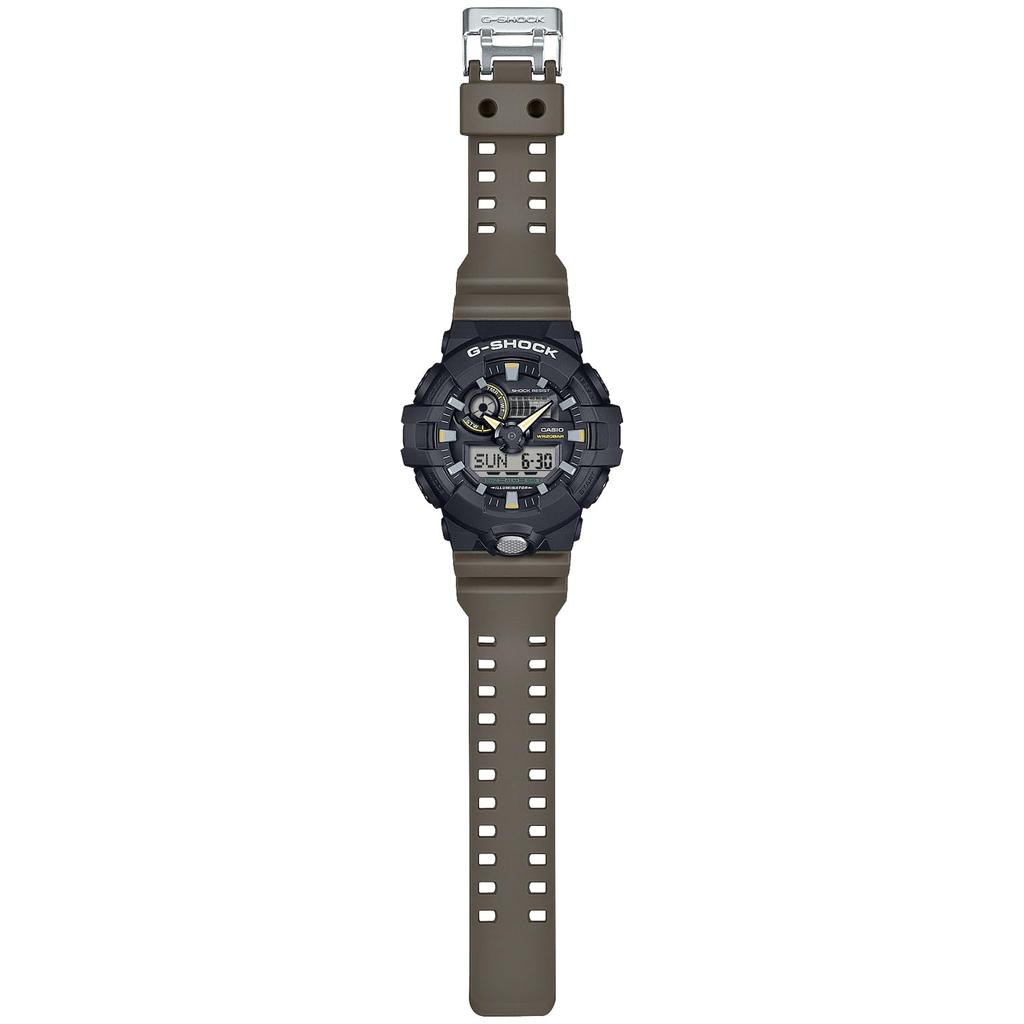 Casio Мужские часы G-Shock GA-710TU-1A3JF оливково-зеленого цвета, двухцветные утилитарные цвета, японская версия