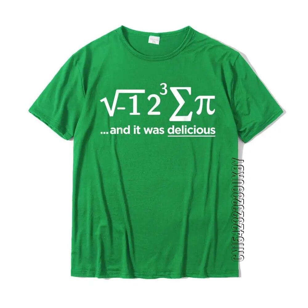 Футболка «Я съел пирог, и это было вкусно» Футболка «Матема Пи» Топы Рубашки Негабаритные крутые хлопковые футболки унисекс Повседневная футболка