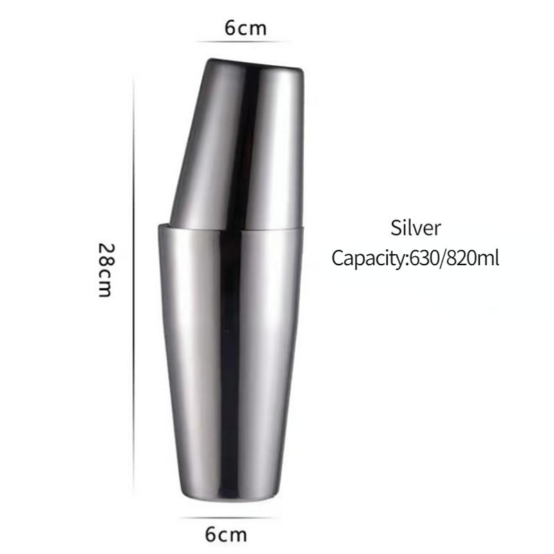 Барный шейкер для коктейлей Бостонский шейкер Нержавеющая сталь Шейкер с гравировкой Барный аксессуар Инструменты бармена Для дома и бара