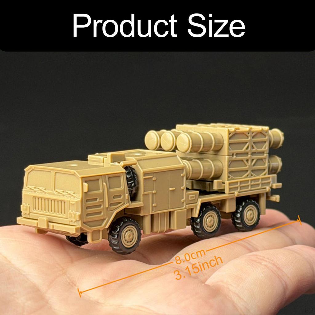 2x 1:144 Armored Truck Model Launcher Trucks Craft Building DIY Assemble Puzzle Education Toy