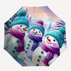 1pc Snowmen Automatic Open/Close Umbrella - Compact Travel Umbrella, Gift for Birthday, Holiday yy260106002