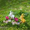 Balcony Garden Decoration Courtyard Decoration Cute Rabbit Ornament Solar Lights Villa Outdoor Animal Sculpture
