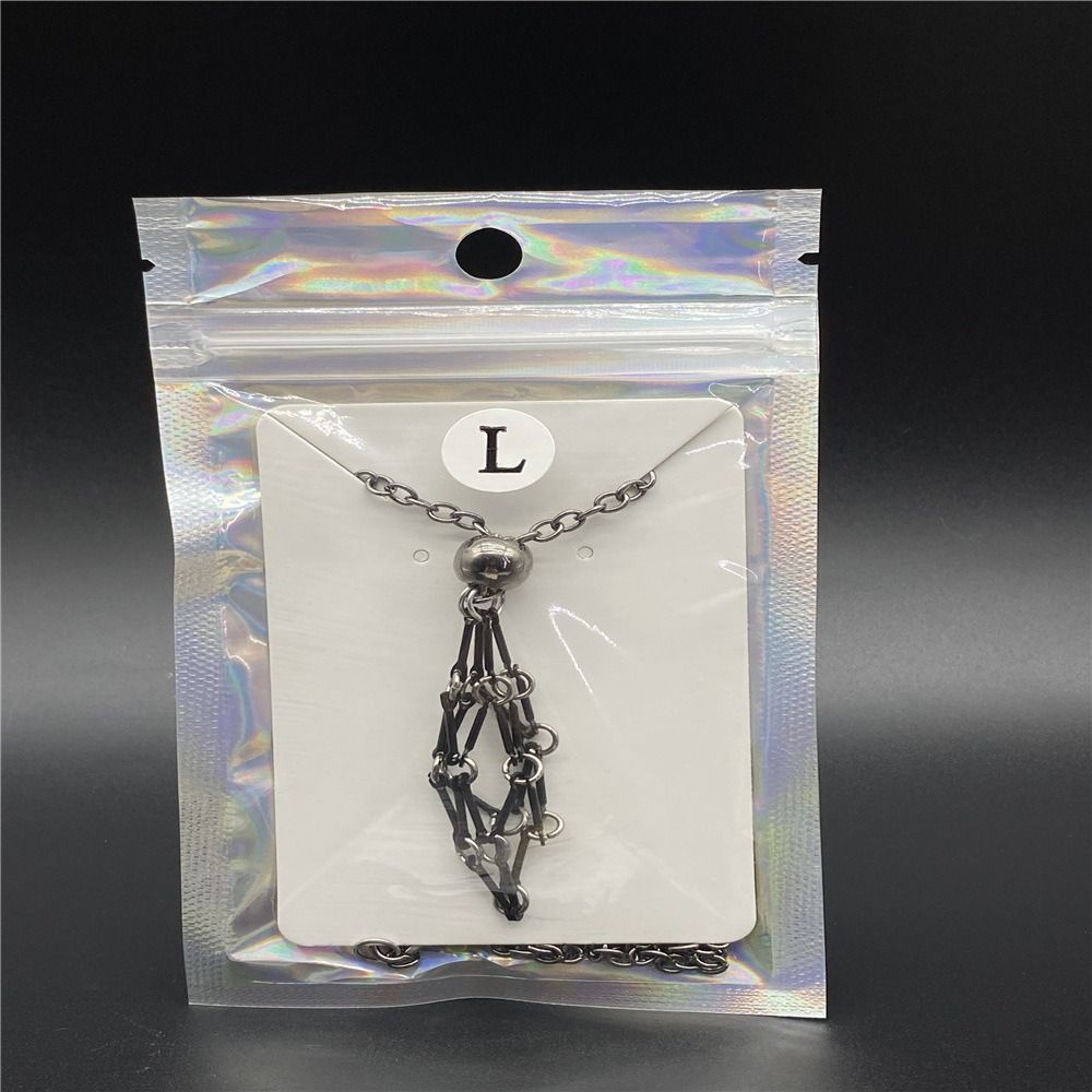 Ожерелье-клетка с кристаллом золотого цвета Серебряное ожерелье с камнем-держателем Повседневная одежда