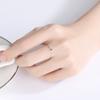 Women S925 Silver Ring Sterling Silver Color Treasure Simple Silver Jewelry Female Rings
