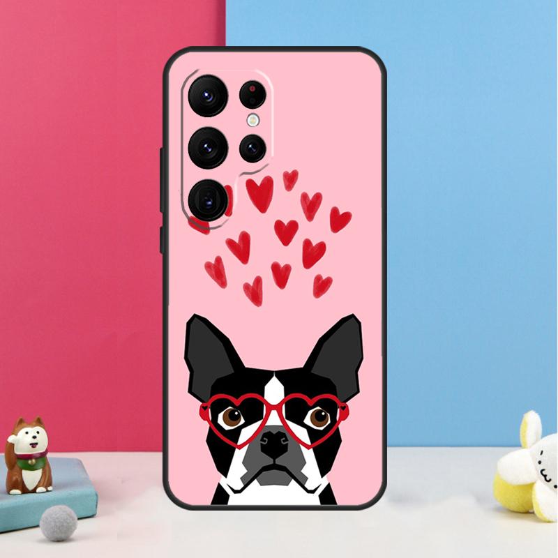 Чехол для телефона Boston Terrier для Samsung Galaxy S24 Ultra S20 S21 S22 S23 S25 Plus S9 S10 S25 FE Задняя крышка