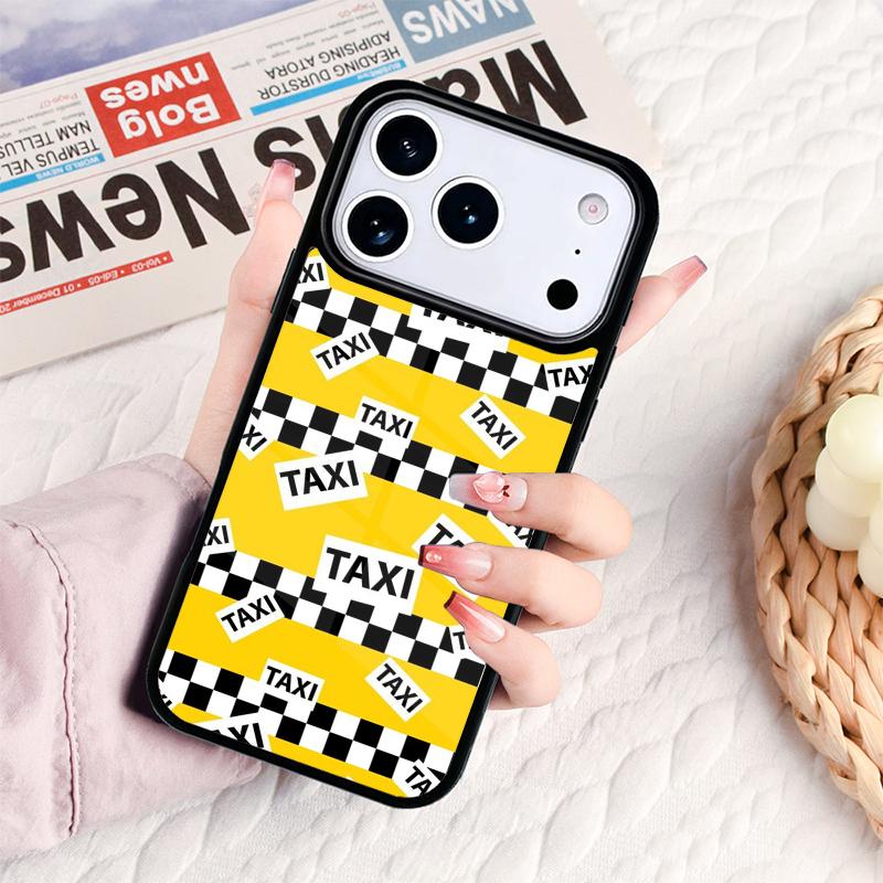 Желтые такси Нью-Йорка Чехол для телефона для IPhone 17 16e 15 14 13 12 11 Pro Max Air Mini Мягкий защитный чехол