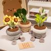 Plant Potted Flower Plush Toy Cartoon Stuffed Doll Room Decoration Kids Gift