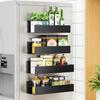 Magnetic Fridge Spice Rack - Puncture-Free Kitchen Organizer