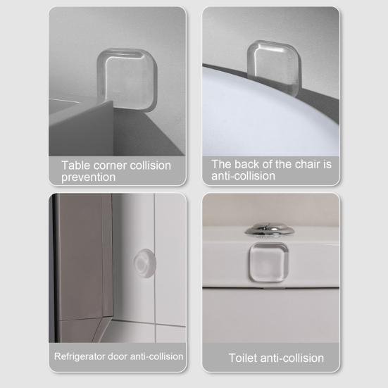 6 шт. прозрачный дверной стопор настенный протектор самоклеящийся силиконовый дверной поручень настенный защитник