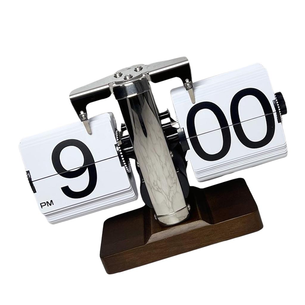 Классические цифровые часы с откидными цифрами, работающие от батареек, настольные механические часы с большим дисплеем для удобного просмотра