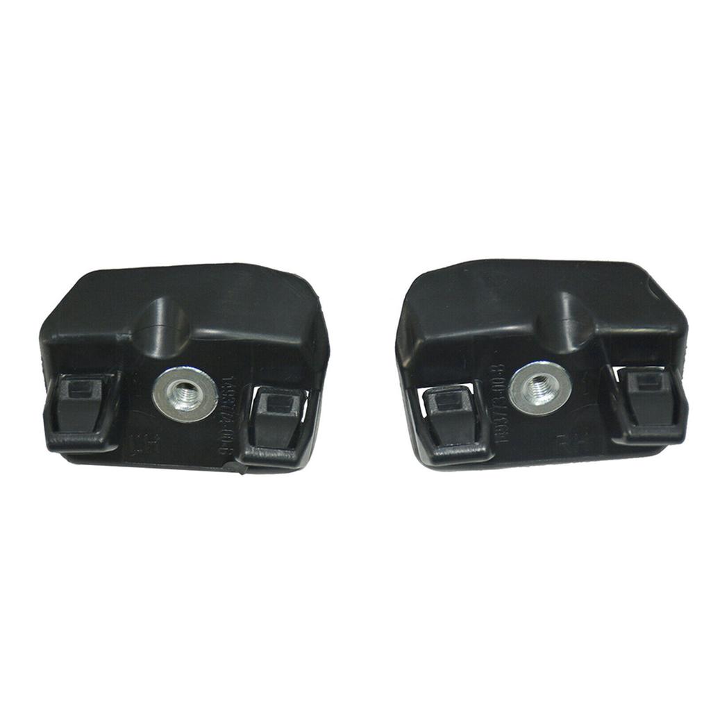 1 Pair Front Bumper Bracket Black ABS Middle Holder Replacement Part Fit For 2020-2021 1493773-00-B 1493772-00-B