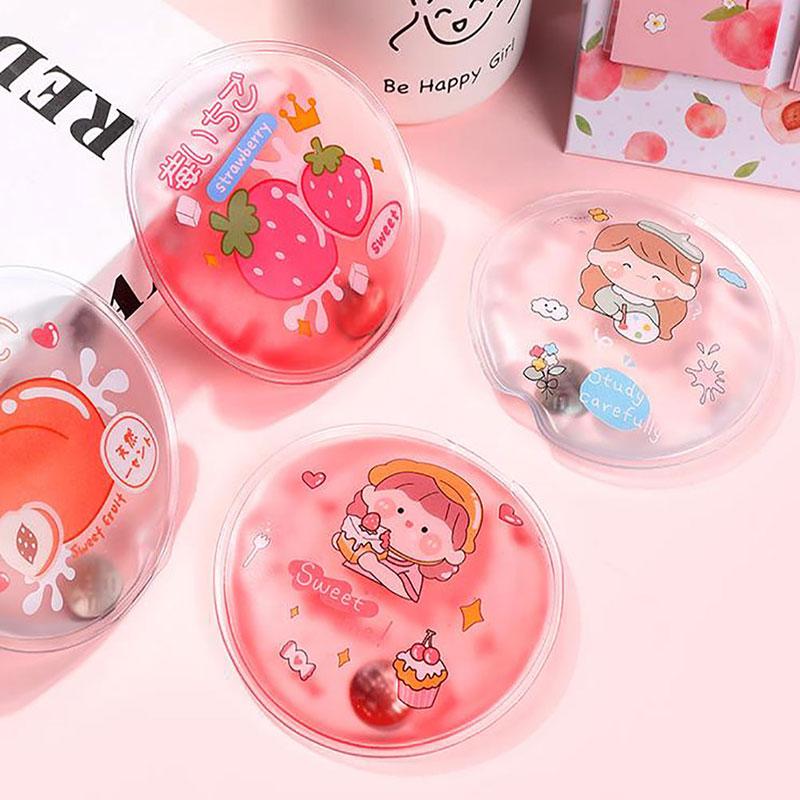 1 шт. Зимняя многоразовая гелевая грелка для рук с милым забавным принтом слов, согревающий комплект