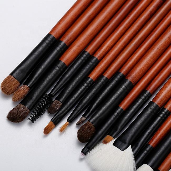 Hot Professional Custom Makeup Artist Animal Loose Powder Brush Eye Shadow White Goat Hair 26 Pcs Makeup Brush Set With Pu Bag