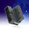 19-контактный поворотный разъем на 90 градусов для подключения хост-проводки, аксессуары для настольных компьютеров