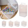 Multi-slot Marker Pen Organizer Plastic Desk Pen Holder Portable Stationery Storage Case Students