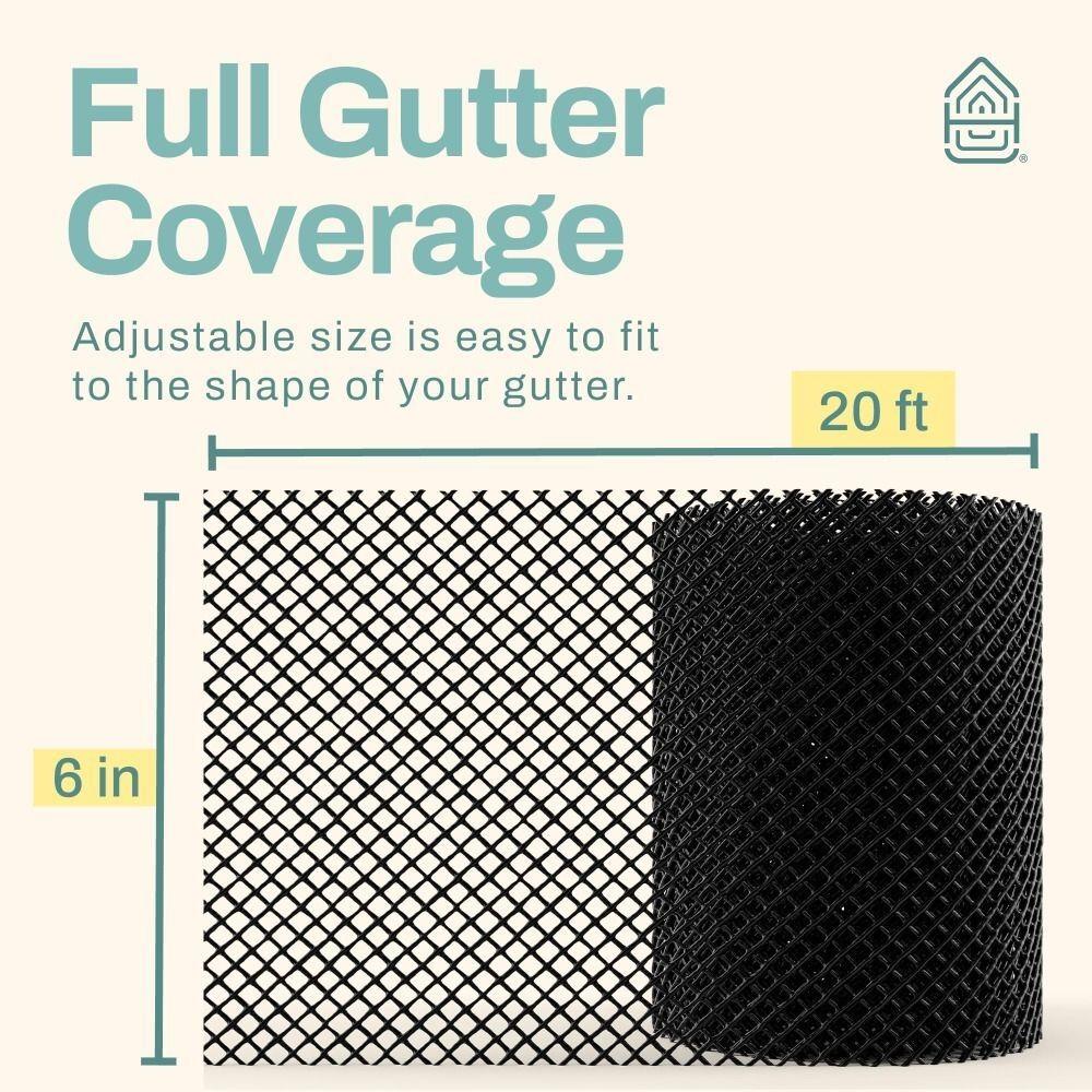 New 15cm×6m Mesh Guard Anti-Falling Net Plastic Garden Bird Fence Gutter Leaf Prevention From Leaves, Twigs, Branches