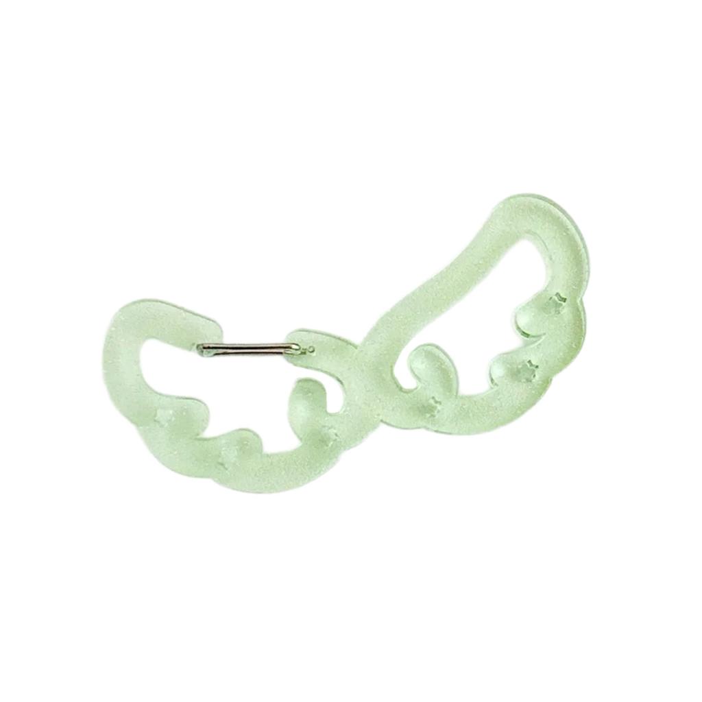 Акриловый карабин в форме крыла/звезды, клипсы для картодержателя, брелок, портативный уличный крючок для ключей, подвеска для рюкзака, подарки