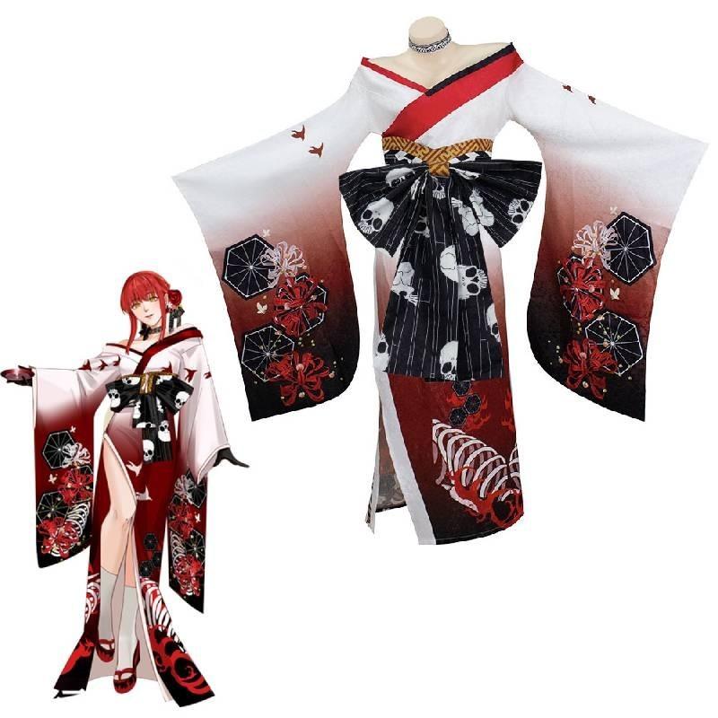 Очаровательный костюм для косплея Макимы Пауэр в традиционном японском стиле, мягкий и удобный