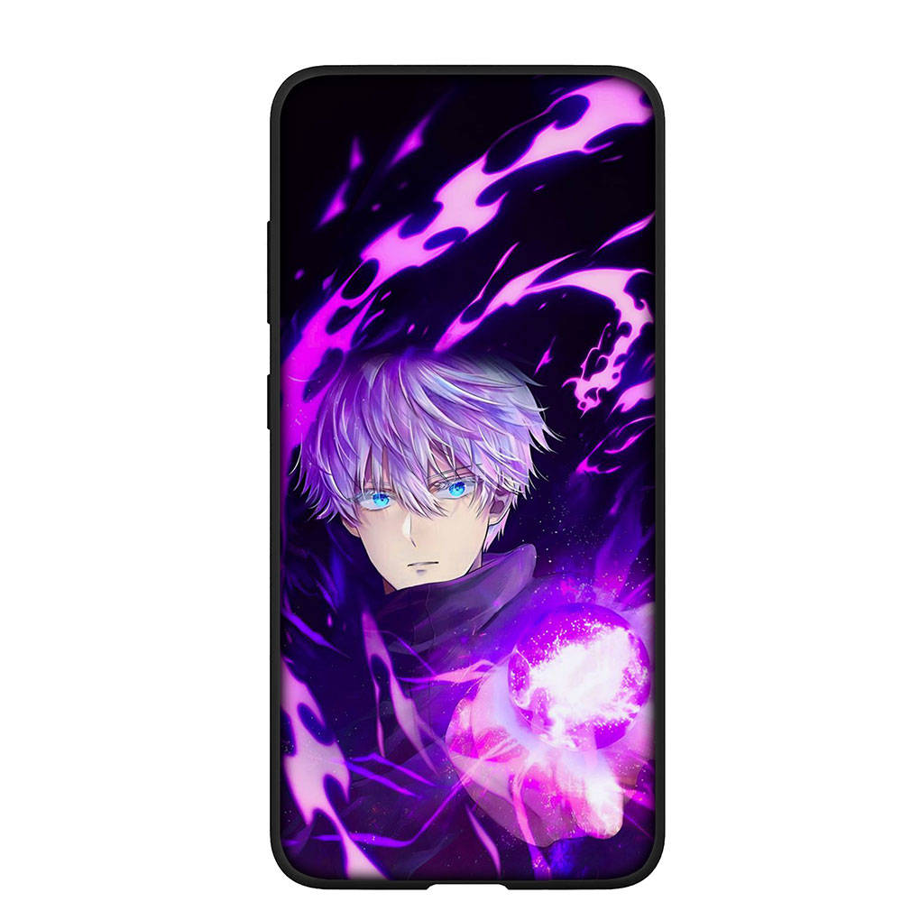 Чехол для телефона Samsung Galaxy S25 S24 S23 iPhone 16 15 Xiaomi Redmi Note 14 13 12 16E X 11 Pro OPPO Moto Huawei Anime Jujutsu Kaisen Gojo Satoru Cover