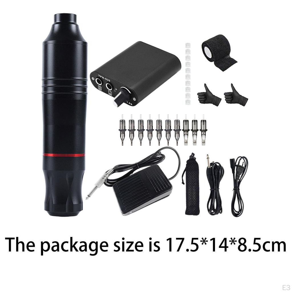 Комплект тату-машины роторный с ручкой источника питания для художника