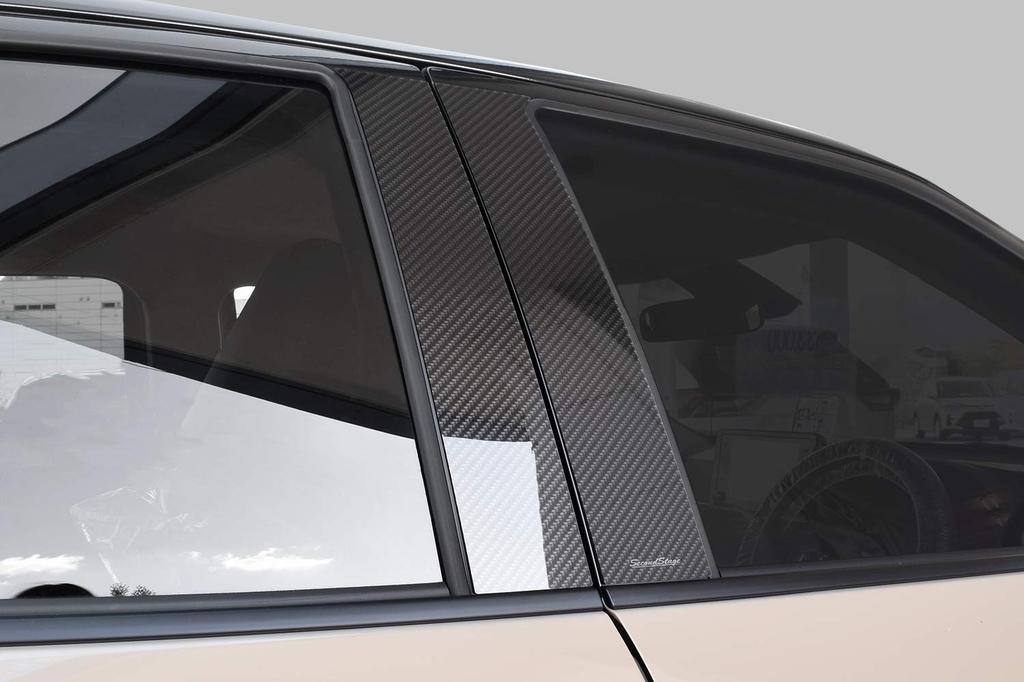 Декоративная накладка на стойку кузова SecondStage Carbon Fiber для Toyota Yaris Cross (без T557DCB) (Цифровой вид, козырьки) /