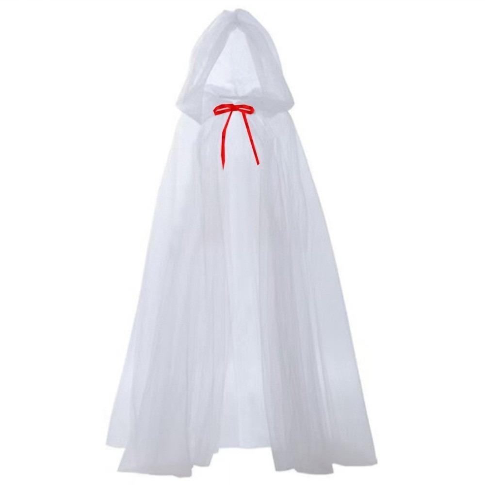 150cm/59in Red Riding Hood Polyester Cosplay Costume Cape Witch Wizard Hooded Cloak Christmas