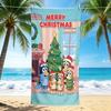1Pc Christmas Friends Beach Towel, Quick Dry, Multi-Use for Beach Pool Gym Yoga Home Travel, Christmas, Halloween, Xmas Gift S77