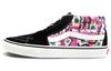 Sk8 Mid Retro Высокие Повседневные Кеды для Скейтбординга Унисекс Цветы Граффити 'Черный Розовый Белый' VN0A3WM31IY