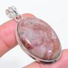 Натуральный Доломит Драгоценный Камень 925 Стерлинговое Серебро Ювелирное Изделие Подвеска 2,05" w4L21