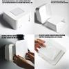 Qtip Holder Wall Mount, Cotton Swab Storage Box, for Cotton Balls,Cotton Swabs,Q-Tips,Cotton Rounds,Makeup Pads Storage Canister