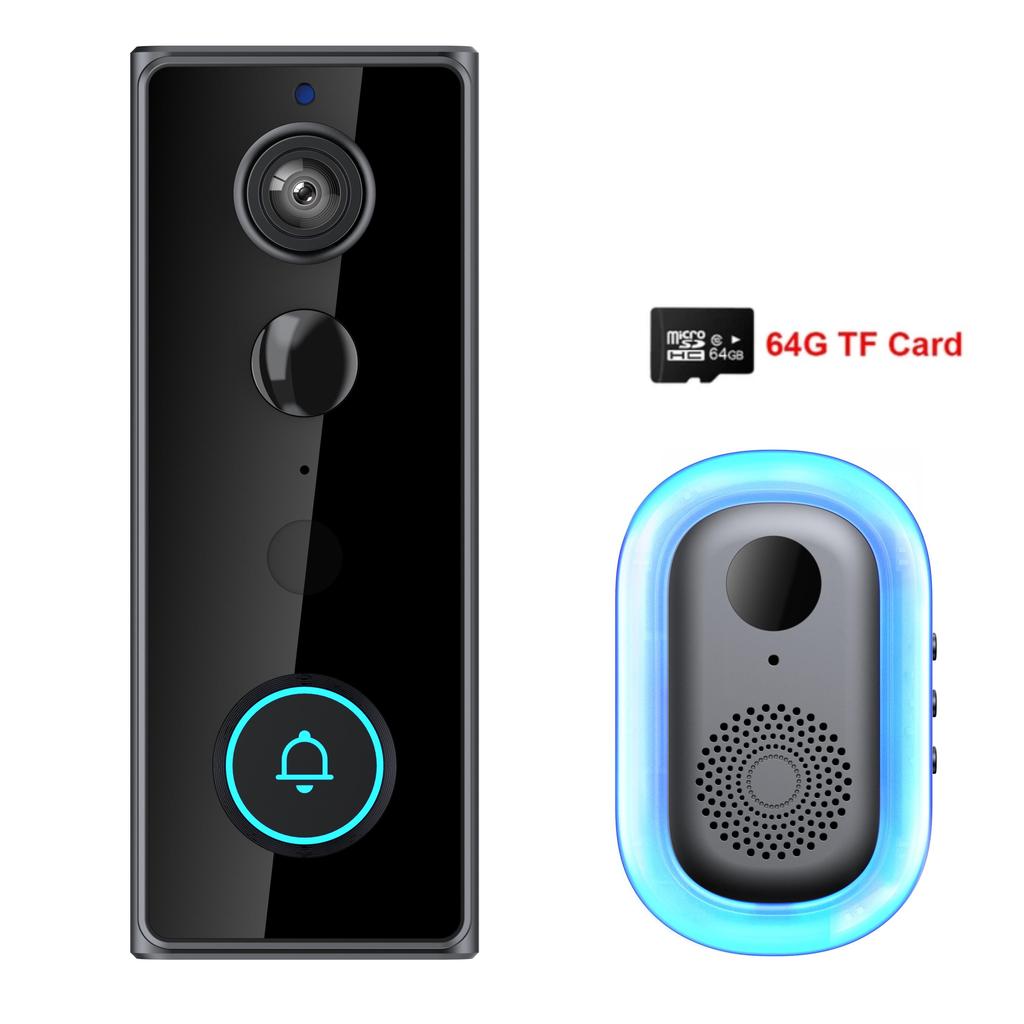 M18 Smart Doorbell WiFi Wireless Video Doorbell IR Night Vision Camera Motion Detector 2-Way Talk Home Security Doorbell