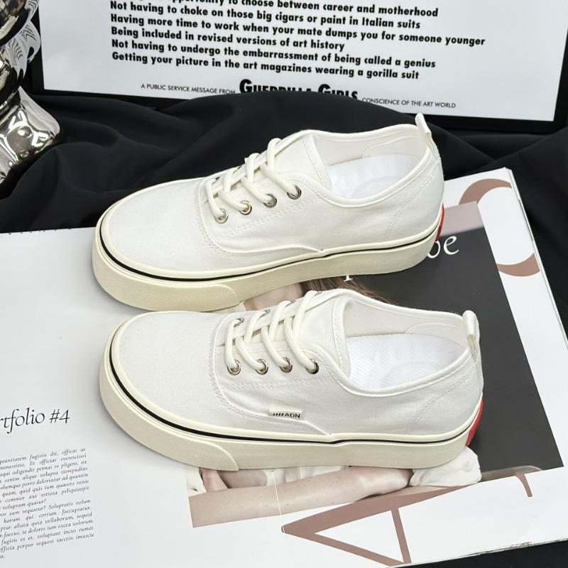 6 Inner Height Increase Casual Women's Shoes New Spring and Autumn Canvas Shoes Versatile Retro Soft Sole Not Tired Foot Board Shoes