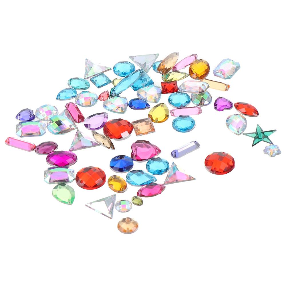 Mixed Shapes Sewing Crystal 2 Holes Rhinestones 700 Pieces Sew On  Decorations