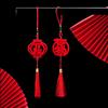 Red New Year Pendant New Year Tassel Chinese Knot Mini Festive Arrangement Props Lantern Festival