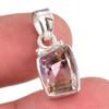 Natural Ametrine Gemstone Handmade 925 Solid Sterling Silver Pendant 1" Y2p62