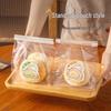 Transparent Ice Bread Packaging Bags with Stickers