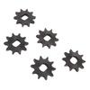 5 шт. 428 10T передняя звездочка 12x17 мм внутренний диаметр 10 зубьев стальная звездочка для цепи 428