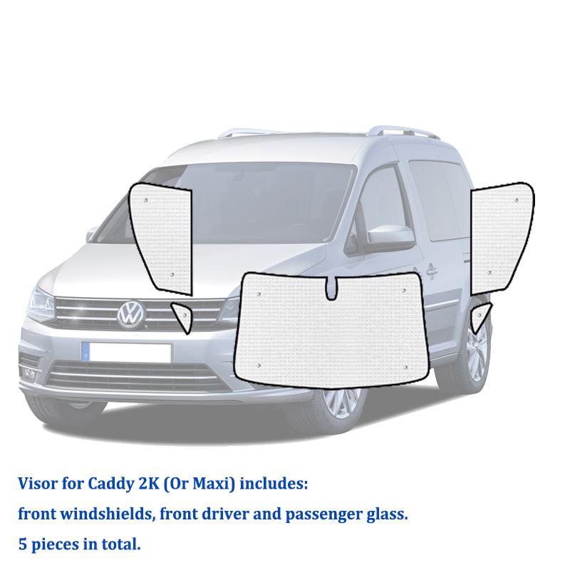 Для Volkswagen VW Caddy Mk2 Maxi 2003 ~ солнцезащитные козырьки с полным покрытием Shuttle California автомобильные аксессуары авто козырек лобового стекла 2007