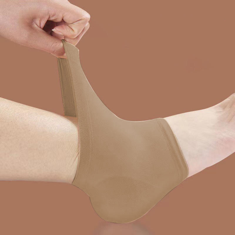 1Pair Heel Protective Cover Foot Heels Socks Silicone Anti-Crack Moisturizing Shoe Pads Unisex Pain Relief Feet Care Sock Black