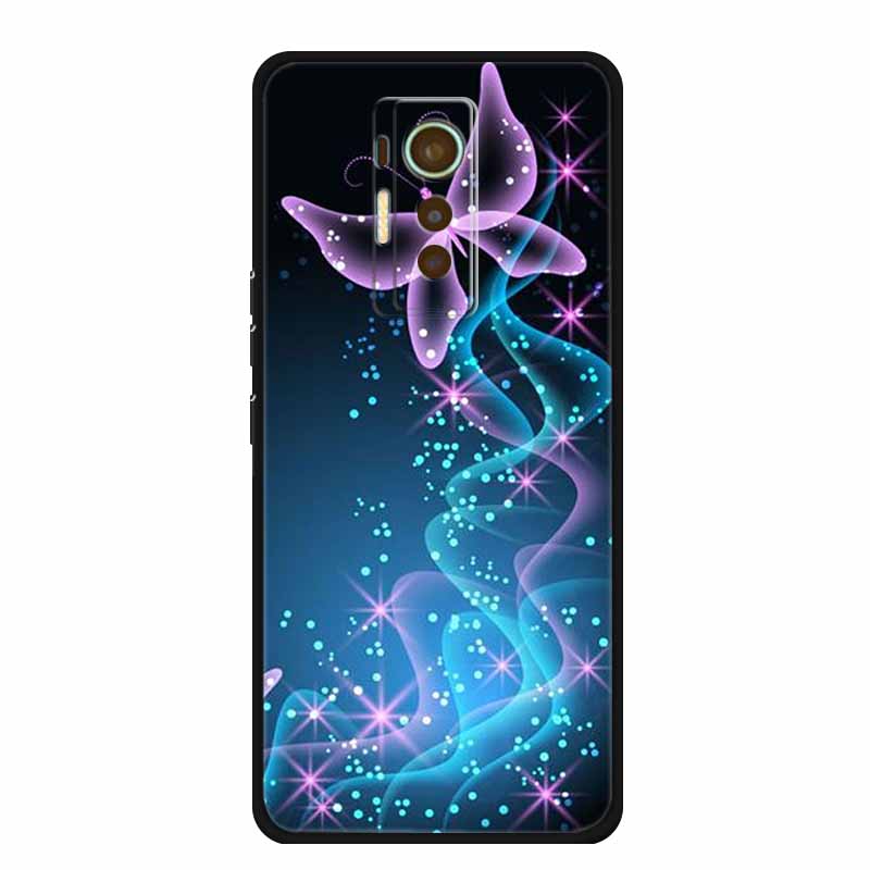 Чехол для Tecno Phantom X 2021 Животные ТПУ Силикон Мягкая Защитная Крышка Телефона Чехлы для PhantomX 2021 AC8 Защитный Ударопрочный Волк