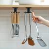 360 Degrees Rotating Storage Rack 6-Claw Multifunctional Shelves Adhesive Hooks  Utensils Storage